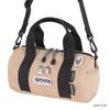 Haikyu!! x OUTDOOR PRODUCTS Mini Roll Boston Bag ODHQ02 Beige Anime Collaboration Shoulder Bag with Can Badge