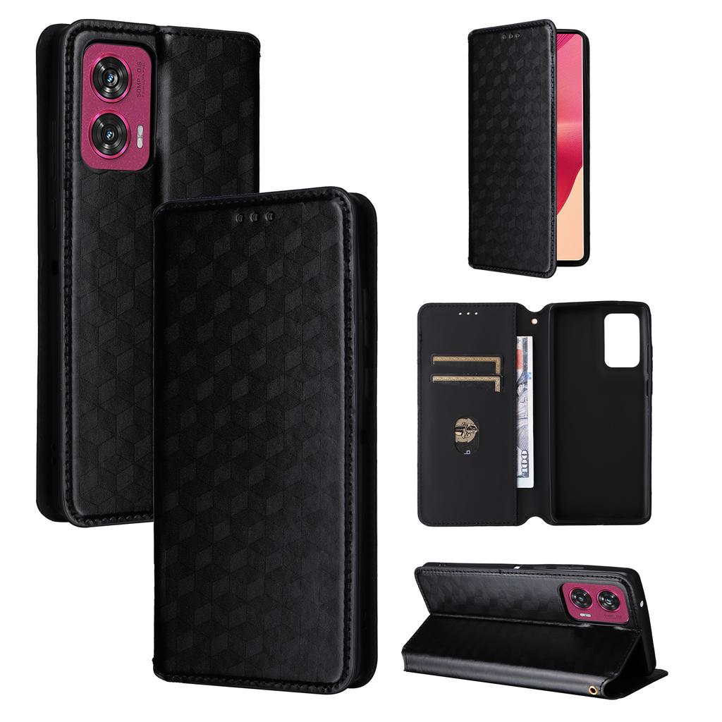 For Motorola Edge 50 Fusion 5G Wallet Case Magnetic Closing Phone Leather Cover