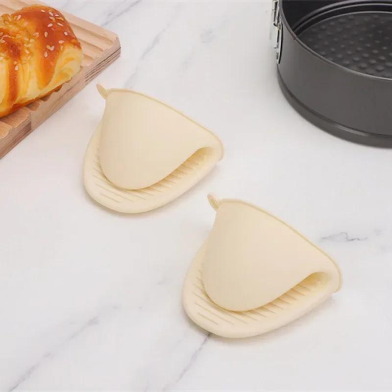 Multifunctional Double-layer Silicone Heat-insulating Gloves, Microwave Oven, Anti-scalding Gloves, Kitchen Silicone Bowl Clamps