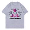 French Rapper Jul Cest Marseille Bb Graphic T Shirts Fashion Hip Hop Y2k Clothing Tshirt 2026 New Summer Pure Tshirt Unisex