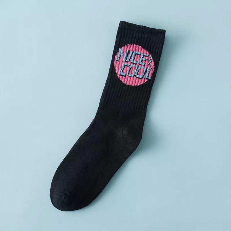Unisex Trendy Knee-High Basketball Cotton Socks for Men and Women - Spring, Autumn, Winter