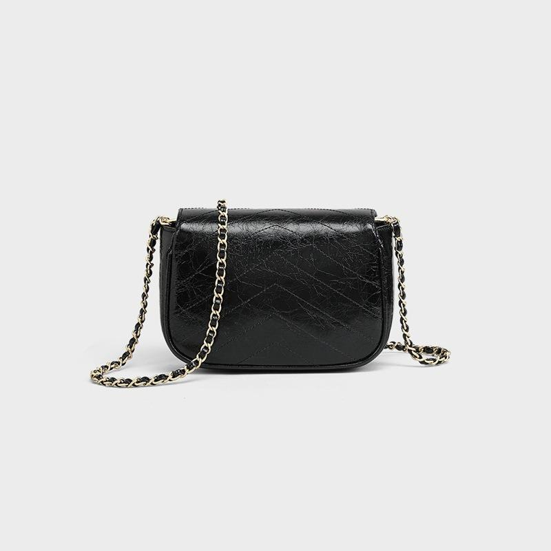 Bag women's new autumn and winter messenger bag leather women's bag high-end exquisite shoulder chain bag bag bag