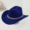 Hot-selling men's and women's colored diamond western cowboy top hat outing party holiday casual jazz hat