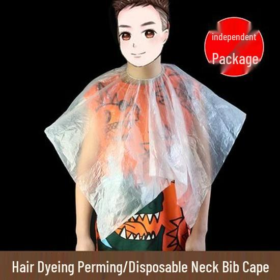 Одноразовый парикмахерский пеньюар и воротник для стрижки и окрашивания