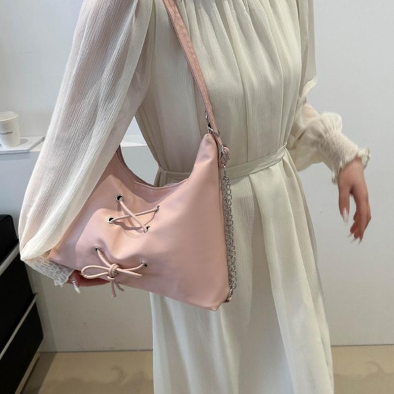 Women PU Leather Crossbody Bag Chain Shoulder Bag Casual Backpack Student School Bag Large Capacity Messenger Bag