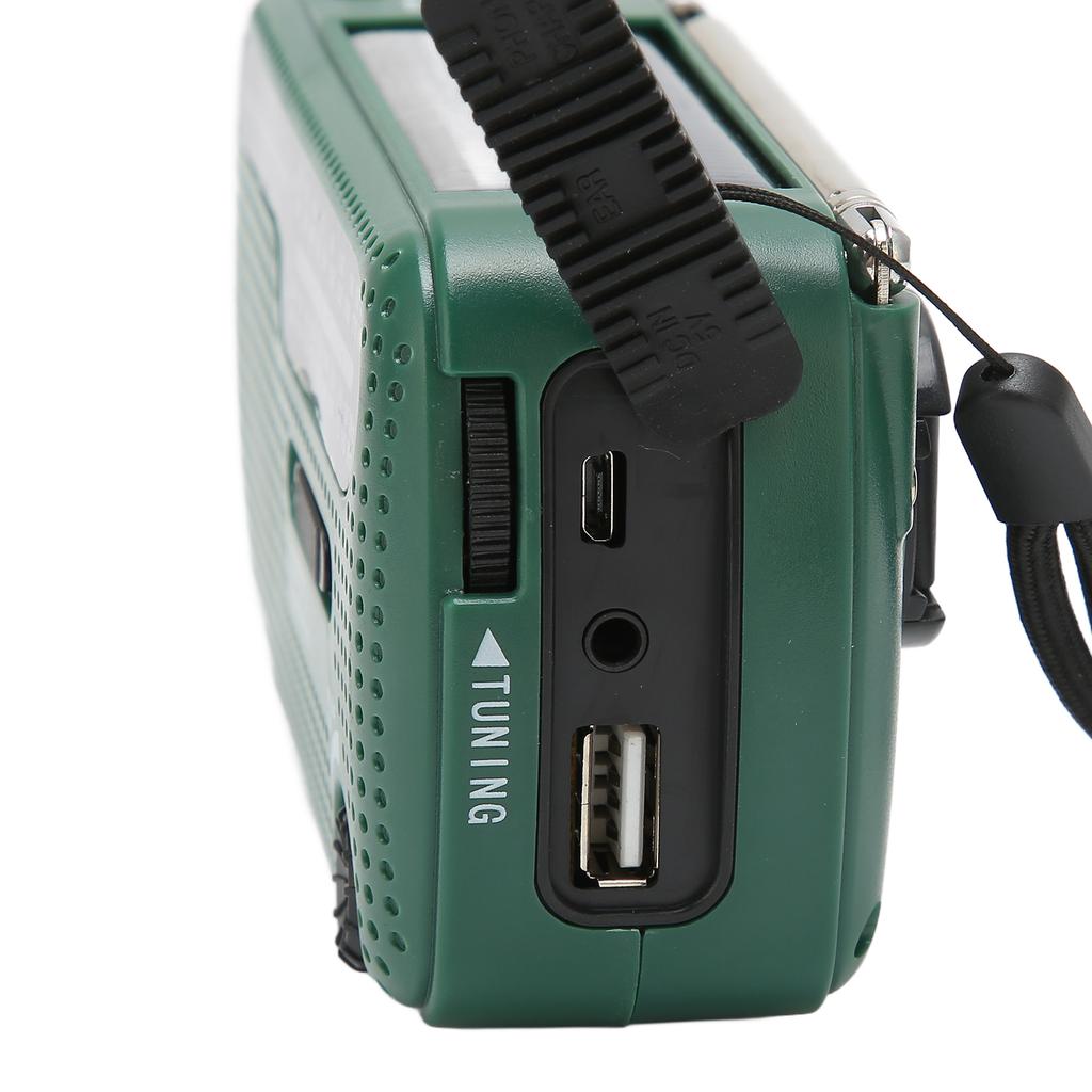 Hand Crank Solar Radio AM FM SW1 SW2 Camping LED Flashlight Multiband Camping Emergency Radio for Outdoor