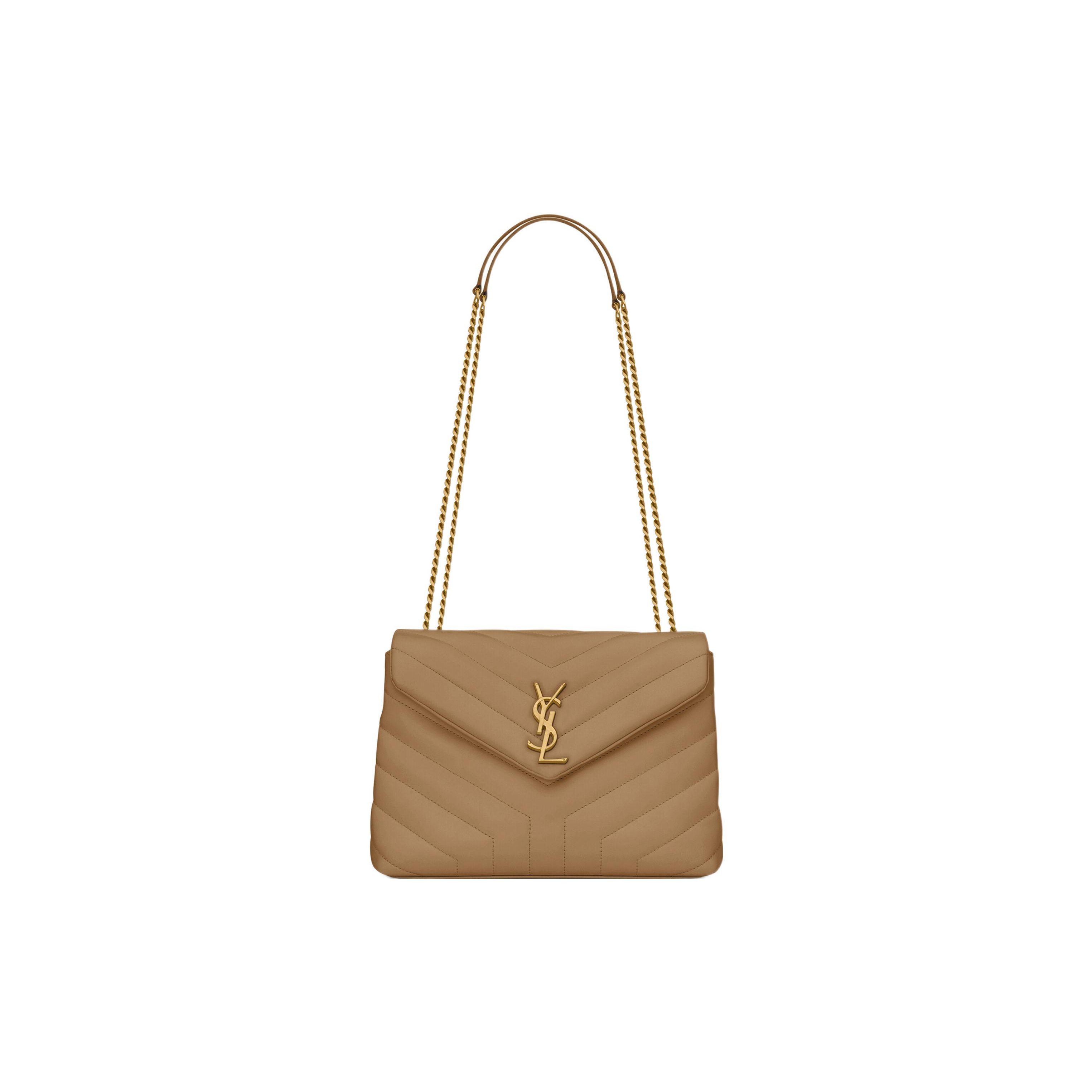 

Saint Laurent Monogram Quilted Shoulder Bag Natural Tan Women Shoulder_bags 494699-DV727-2357 Basic Set (Bag+Dust Bag)