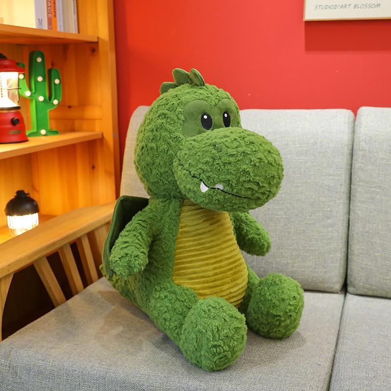The new model transforms into a small flying dragon, green dinosaur plush toy doll, and gives children holiday gifts.