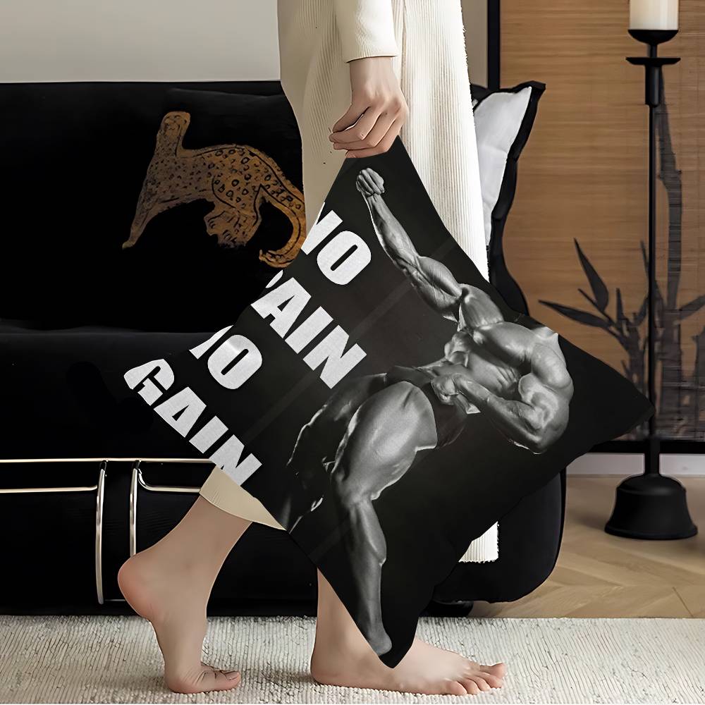 Bodybuilding King-Arnold pillow cover sofa cushion cover home room decoration children gift