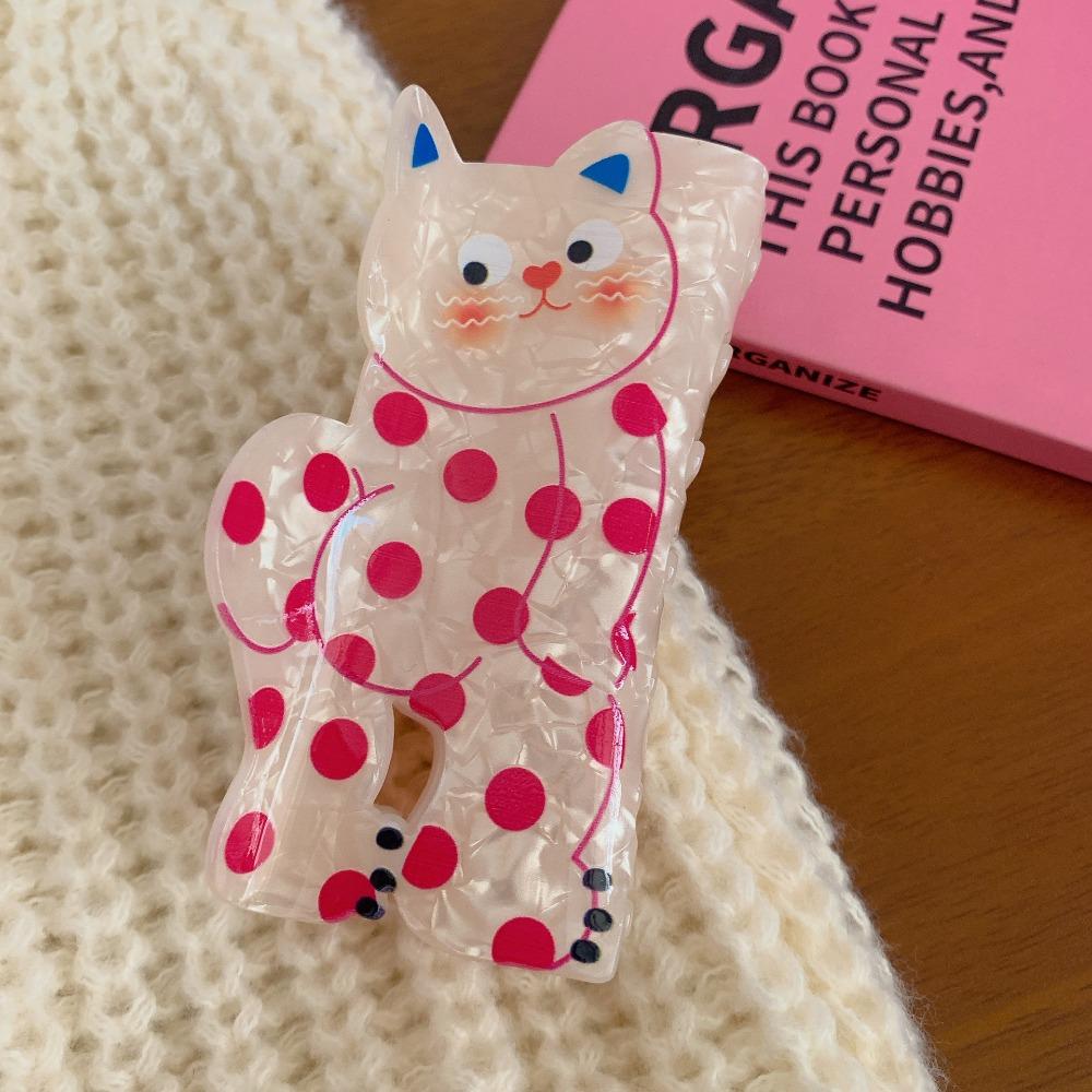 Piggy Cat Acetate Hair Clip Acetic Acid Puppy Grab Clip Fashion Dinosaur Hair Claw  Girls