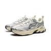 Li Ning Cushioning Abrasion Resistant Breathable Low top Running Shoes Women's Chalk Gray ARXW024-2