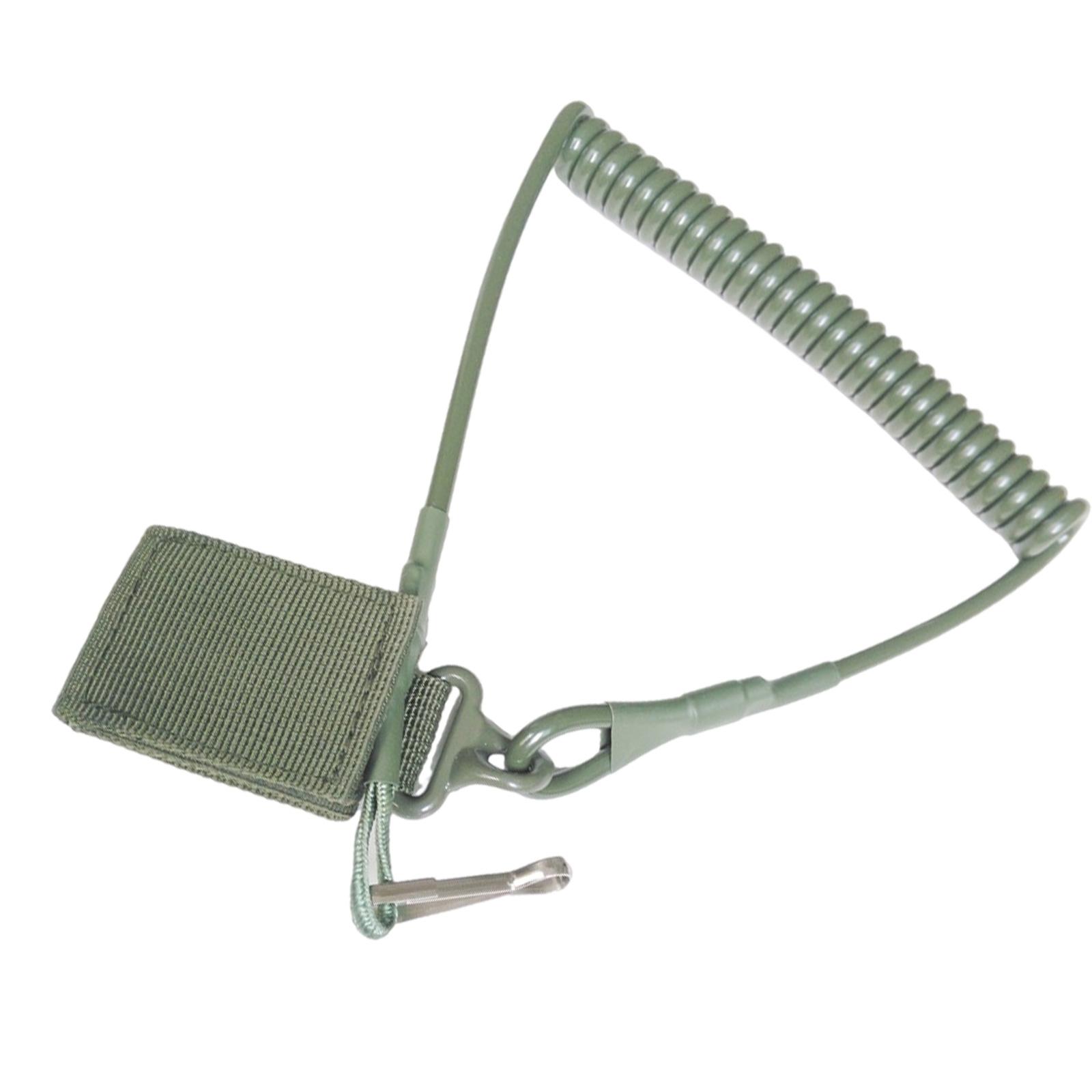 

High-Strength Retractable Protective Rope Fixed Elastics Militaries Buckles Rope for Outdoor Sports 1 армия зеленый