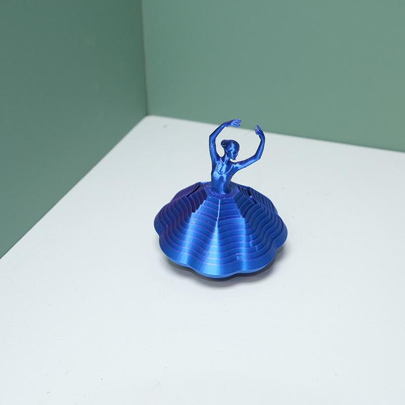 Enhance Focus with 3D Printed Rotating Ballerina Fidget Toy Perfect for Stress Relief