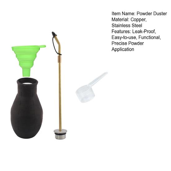 Manuell Pulversprøyte Diatoméjord-sprøyte Håndholdt Pulverspreder med Langt Metallrør for Diatoméjord Fine Pulver