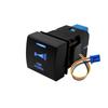 12V Car Push Button Switch Blue LED Light Bar Power Radar Winch Sensor Switch Accessories For Toyota Corolla Camry Rav4 Prado