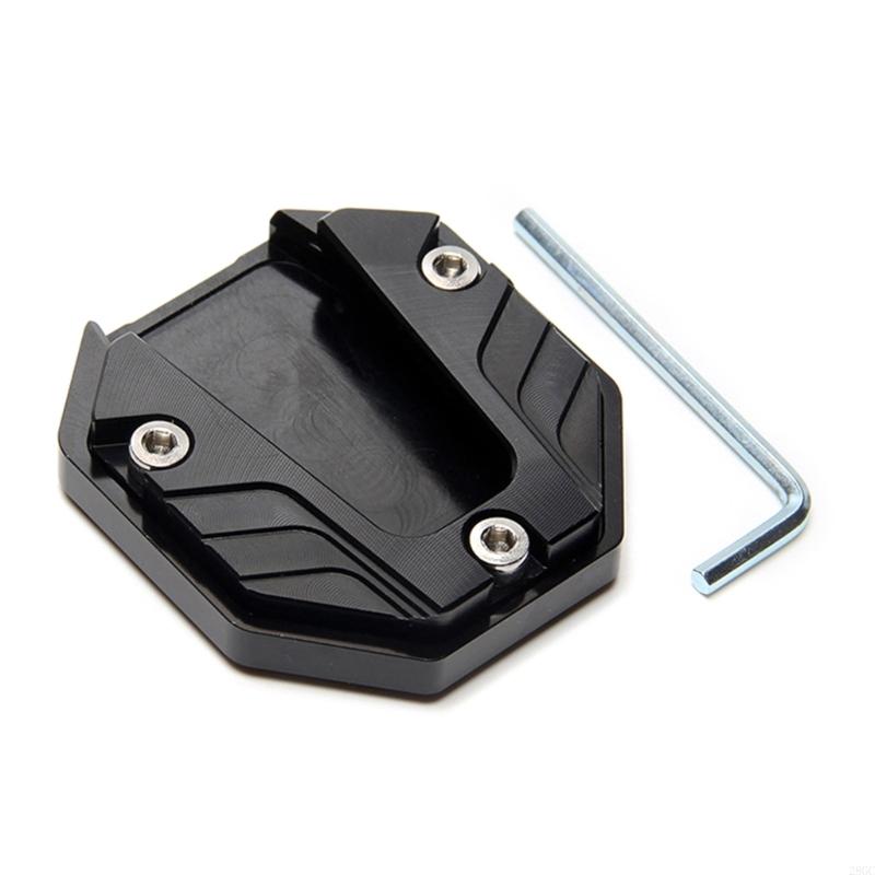28GC Motorcycle Bike Kickstand Extender Foot Side Stand Extension Plate Pad Part