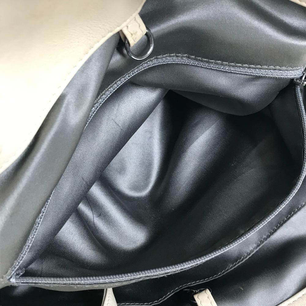 CHANEL CC CC Mark logo Chain logo Bag Mini Duffle Bag Hand Bag Leather White