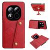 PU Leather Wallet Phone Case for Xiaomi Redmi Note 15 Pro+,15 Pro 5G,POCO M8 Pro 5G Card Slots Dual Metal Button Shockproof Full‑Body Cover