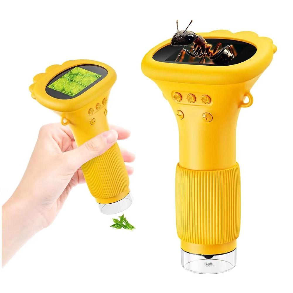 Portable Children's Digital Microscope 2 Inch IPS Screen Mini Portable Microscope Laboratory