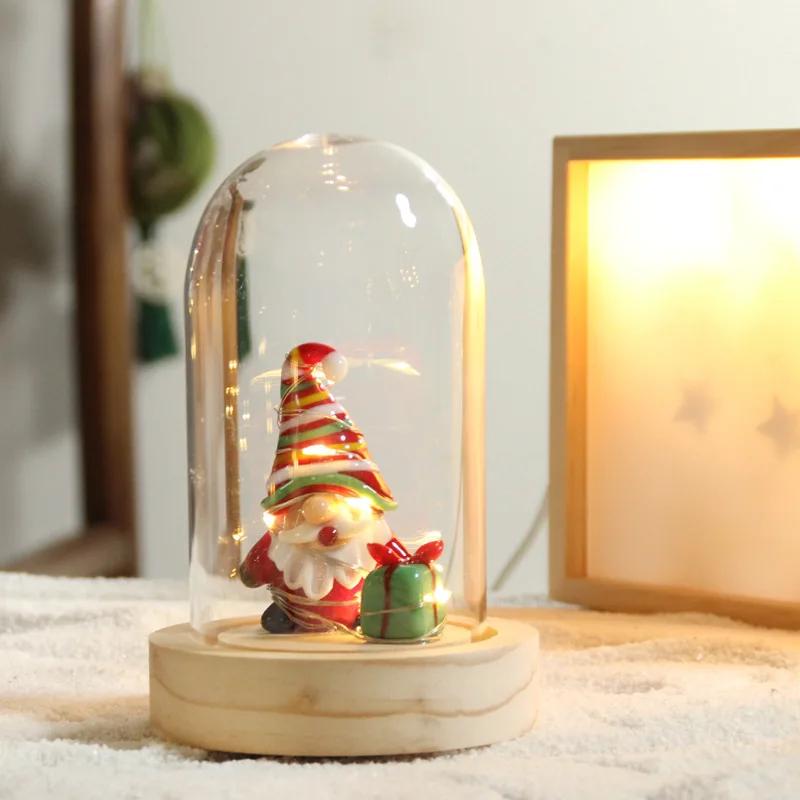 Small Household Glass Christmas Tree Desktop Crafts Ornaments Christmas Gifts
