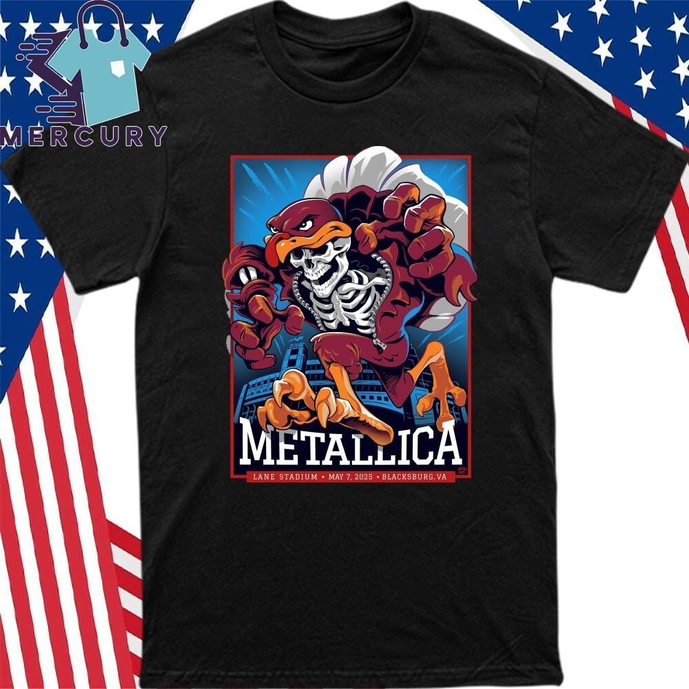 Metallica M72 Virginia Tech Pop Up For Blacksburg VA On May 7 2025 Poster T-Shir Unisex T-Shirt M