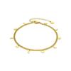 Bracelet - LUXENTER - Lahio - Hypoallergenic Steel - 18 Carat Yellow Gold - 23 Cm + 6 Cm Extension