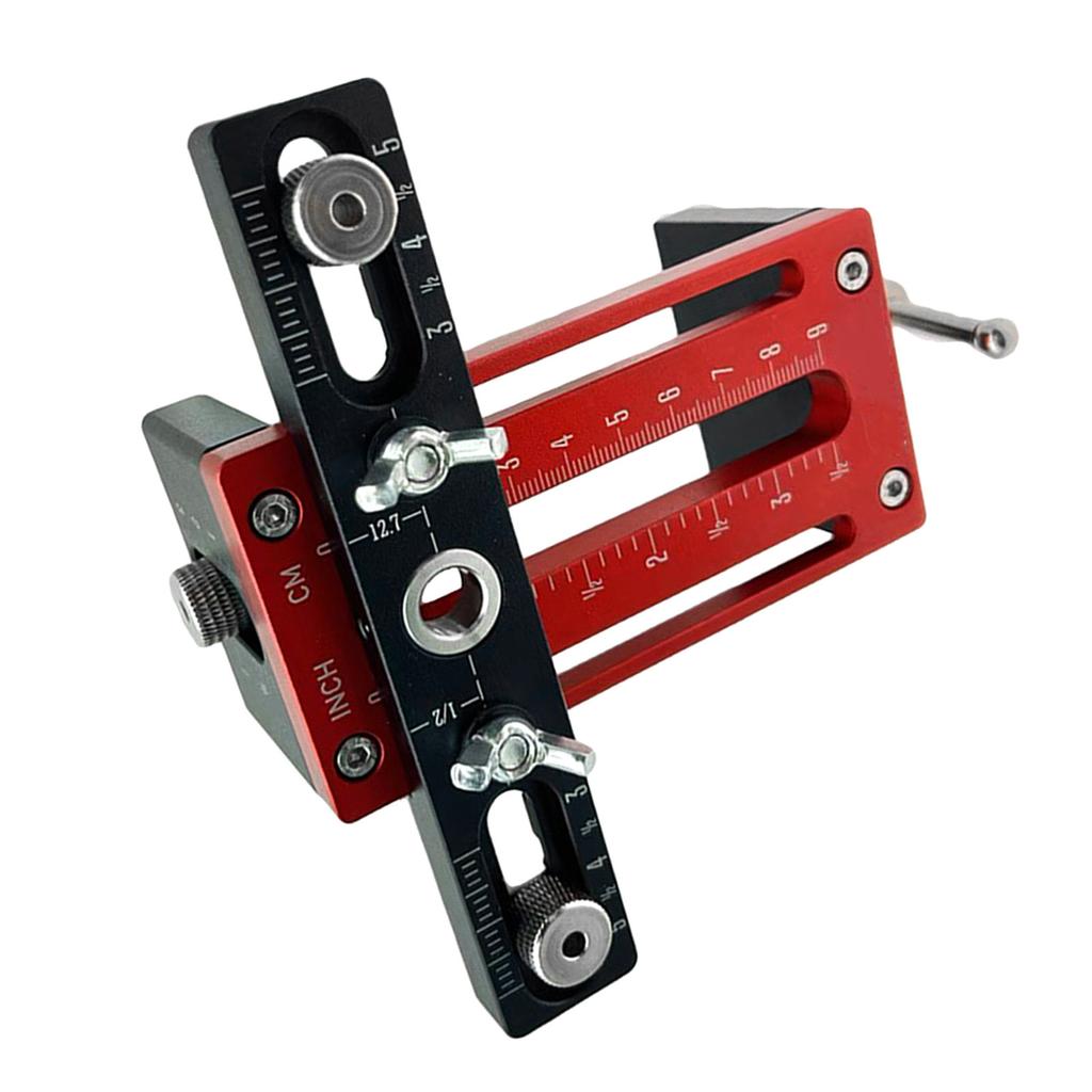 Posicionador de Instalación de Puerta de Gabinete Aleación de Aluminio 10 a 60 mm Ajustable Plantilla para Herrajes de Gabinete