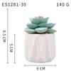 Small, Wavy Cup-Shaped Simulated Succulent Plant Potted Plant, Nordic Office Furniture Fresh Decoration