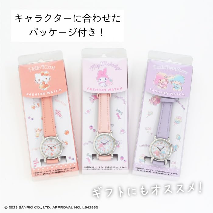 J-AXIS My Melody Watch, Officially Licensed Sanrio Series, Model CR2A0002-MM, Pink, Girls' Casual Design