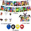 30pcs Game Theme Party Supplies Set Includes Banner, Cake Topper, Balloons