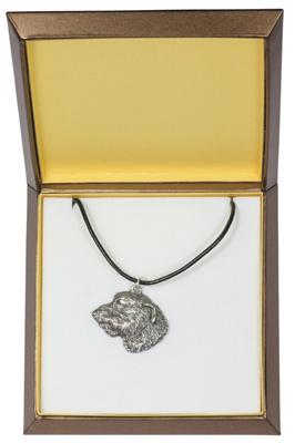 Irish Wolfhound I - Dog Necklace In Gift Box, Silver-plated Locket for Dog Fan, Striking Pendant by Brand