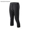 Men's Sports Basketball Sweats - High-Elasticity, Sweat-Wicking, 7-Point Compression Pants