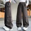 Girls' Wide-Leg Cargo Pants - Cool Street Style for Autumn 2025