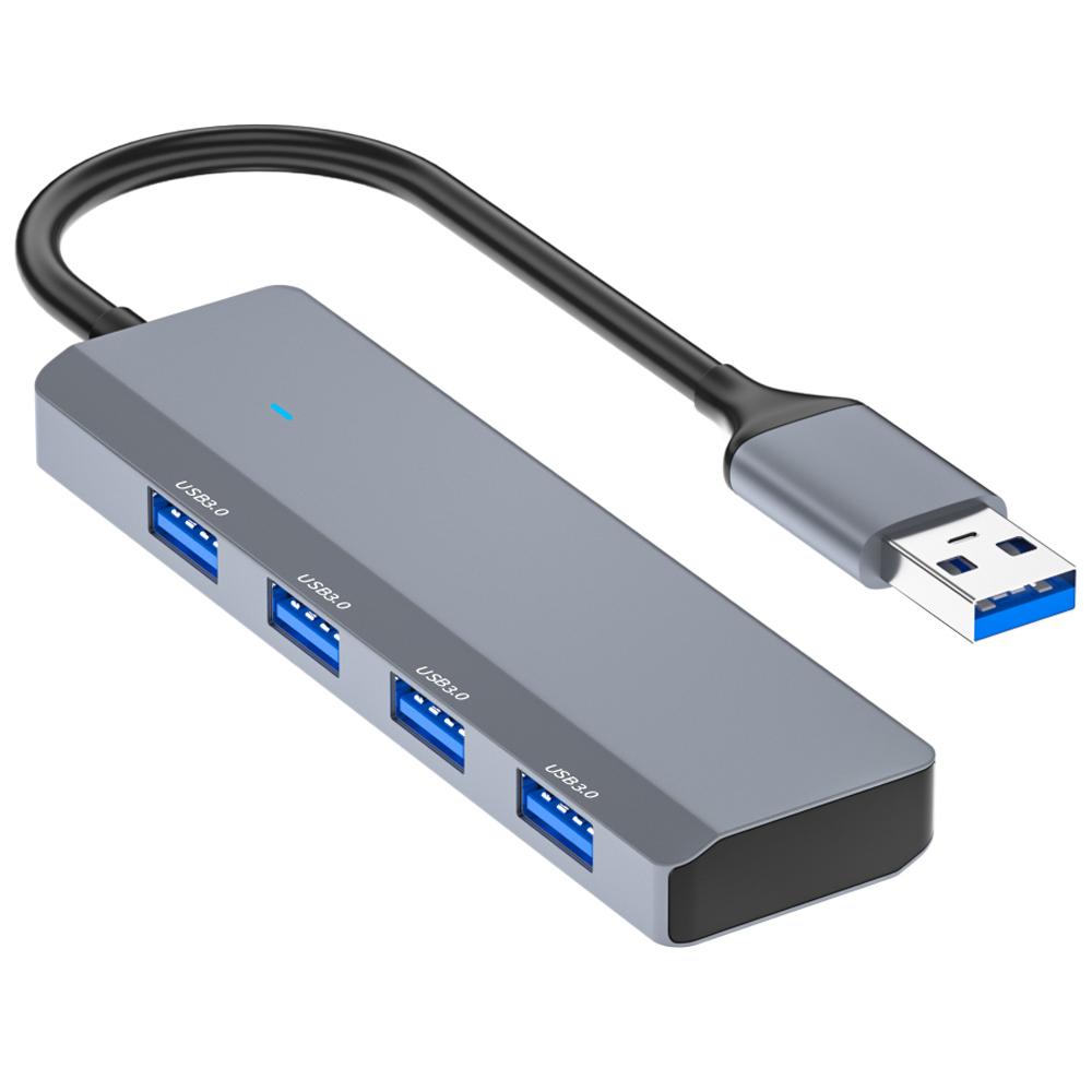

ADS-305A USB to 4 X USB3.0 Docking Station USB Hub Aluminum Alloy Adapter As Shown A