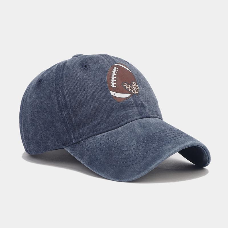 Spring New Personalized Printed Baseball Cap Men's Washed Old Fashion Versatile Cap Trendy Women's Outdoor Sun Hat