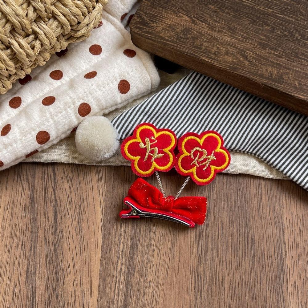 Red Kids' Bangs Clip Fortune Make a Fortune Hair Clip Sudden Wealth Hairpin  Lunar New Year