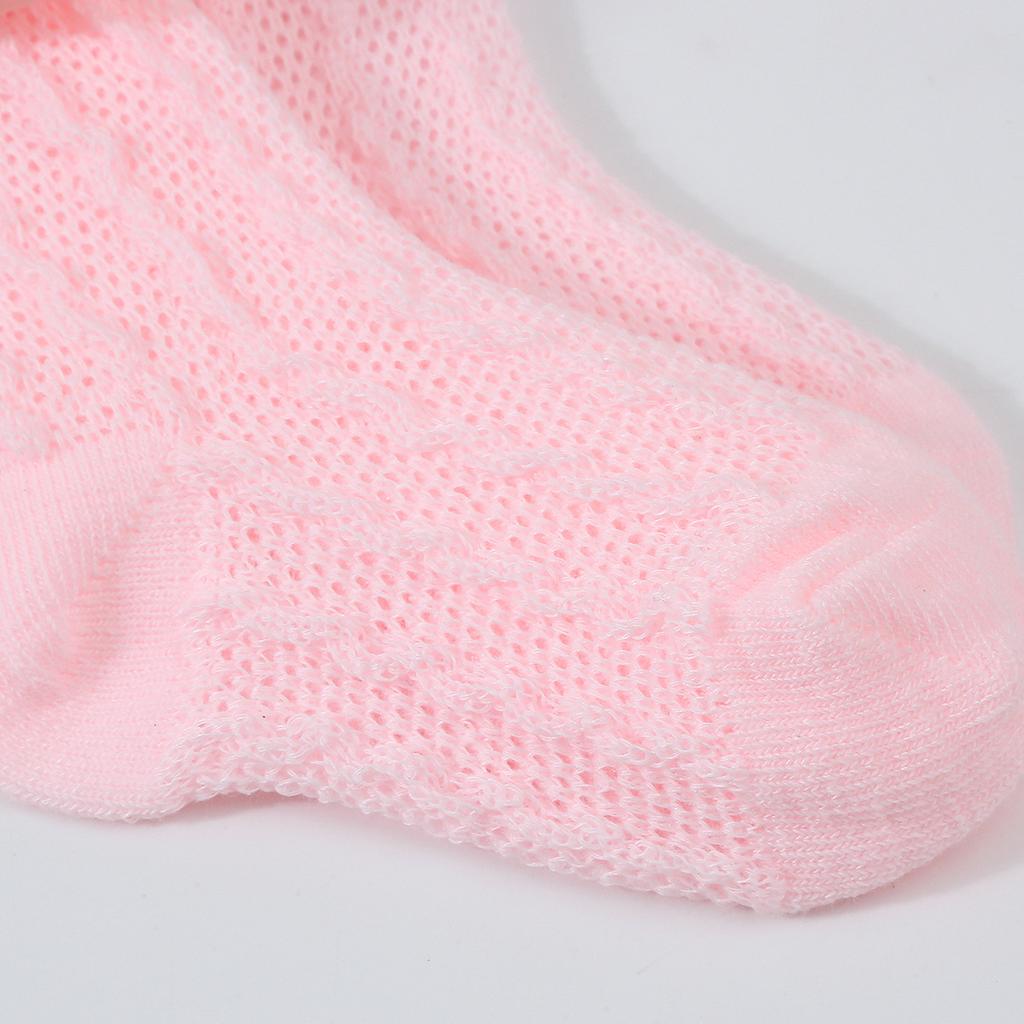 1Set Neugeborenen Big Bowknot Stirnbänder Aushöhlen Lange Socken Neue Baby Weiche Feste Prewalker Socke Mädchen Infant Gestrickte Haarband Socken