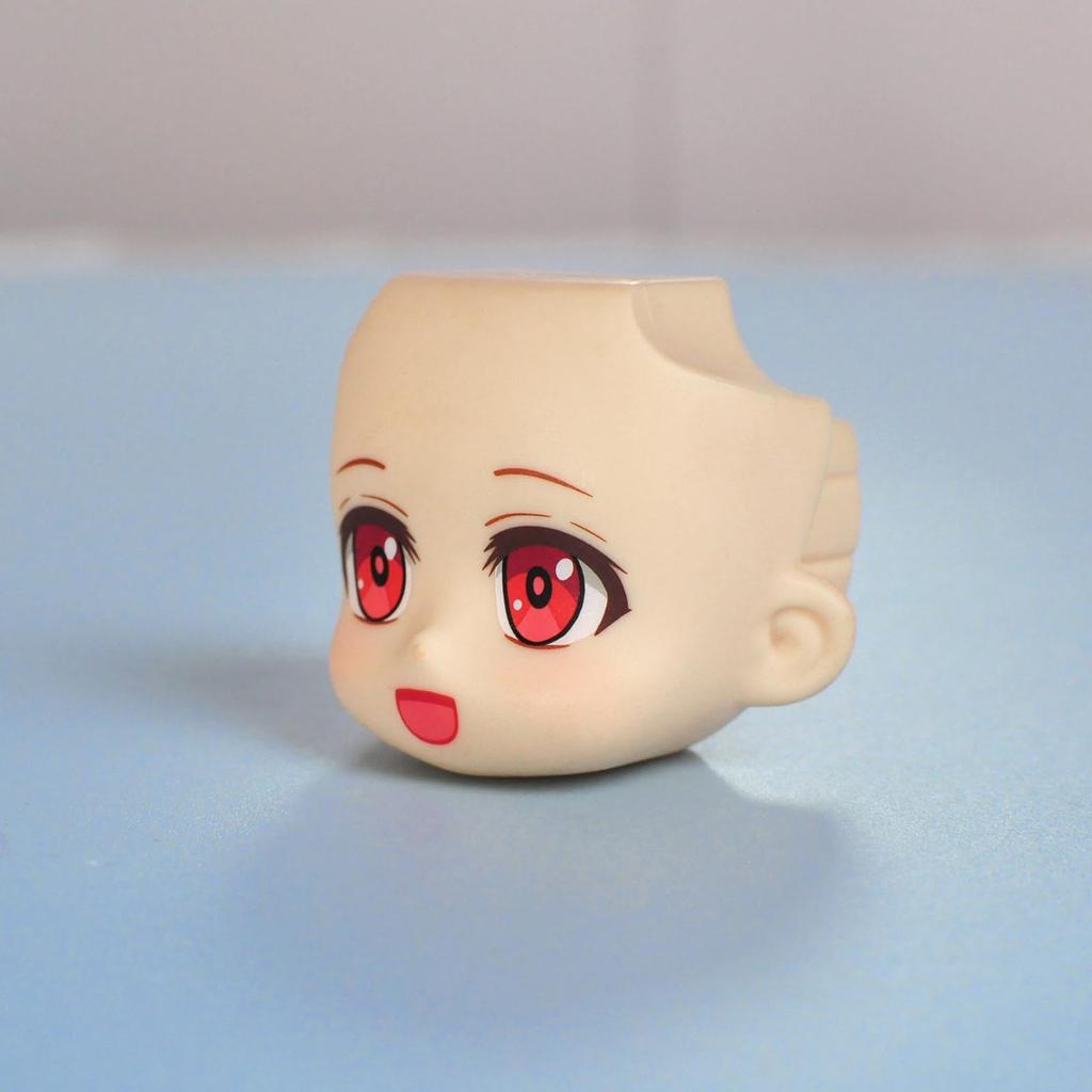 YMY GSC 1/12 Scale Doll Head with Eyes Suitable for BJD Dolls, No Accessories, DIY Makeup, Doll Face