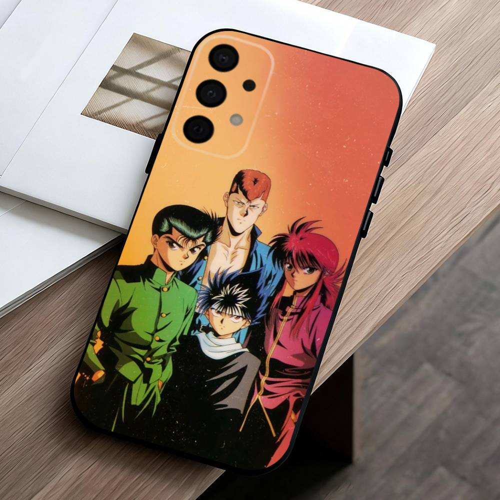 

Anime Y-Yu Yu H-Hakusho-O phone Case For Samsung Galaxy A73,A72,A71,A70,A53,A52,A51,Others Soft Black Shell Samsung a21