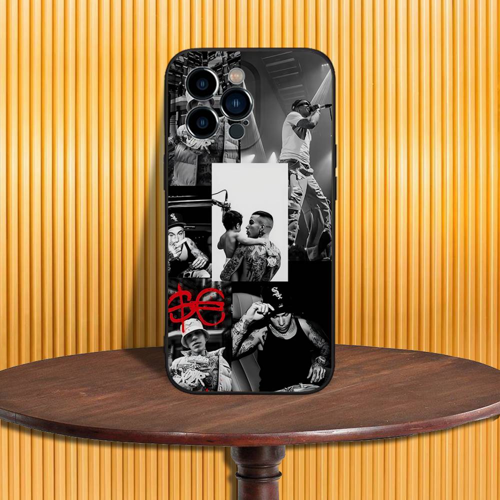 S-Sfera Ebbasta SFE Phone Case For iPhone 17,16,15,14,13,12,11,Pro,Max,Plus,X,XS,SE4,E,Mini,Soft Black Case