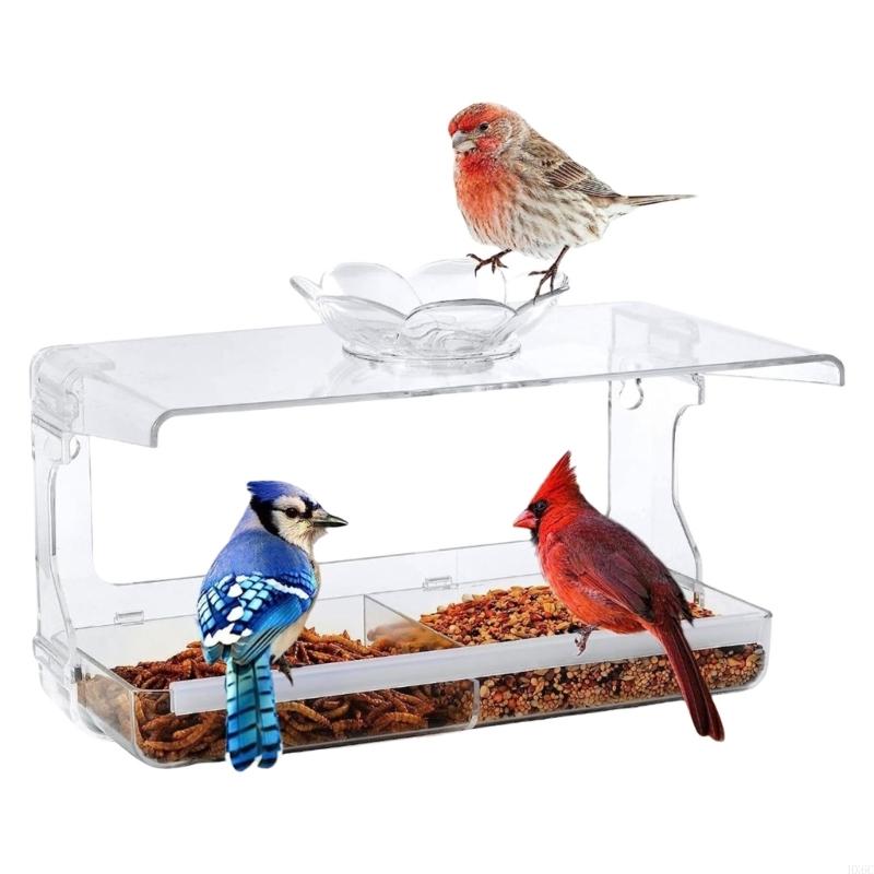 

Transparent Bird Feeder with Suction Cup Mounted Design For Easy Installation On Window Outdoor Observation Feeder HX6C China Mainland