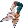 Geometric small silk scarf decoration spring and autumn versatile Korean thin narrow streamer diagonal scarf thin scarf fashion women's headscarf