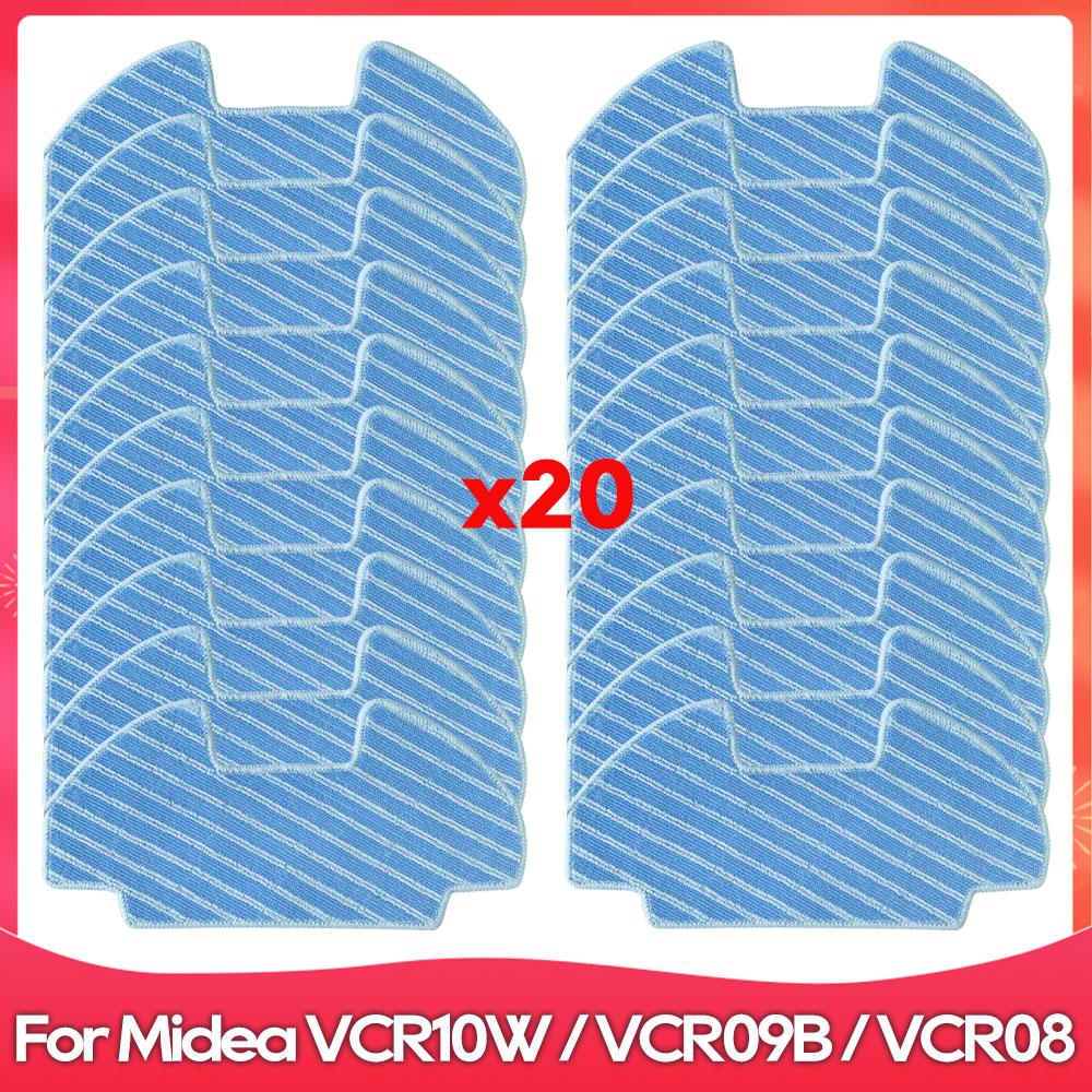 Compatible For Midea VCR10W / VCR09B / VCR08 Side Brush Hepa Filter Mop Cloths Rag Robot Vacuum Cleaner Accessory Spare Part