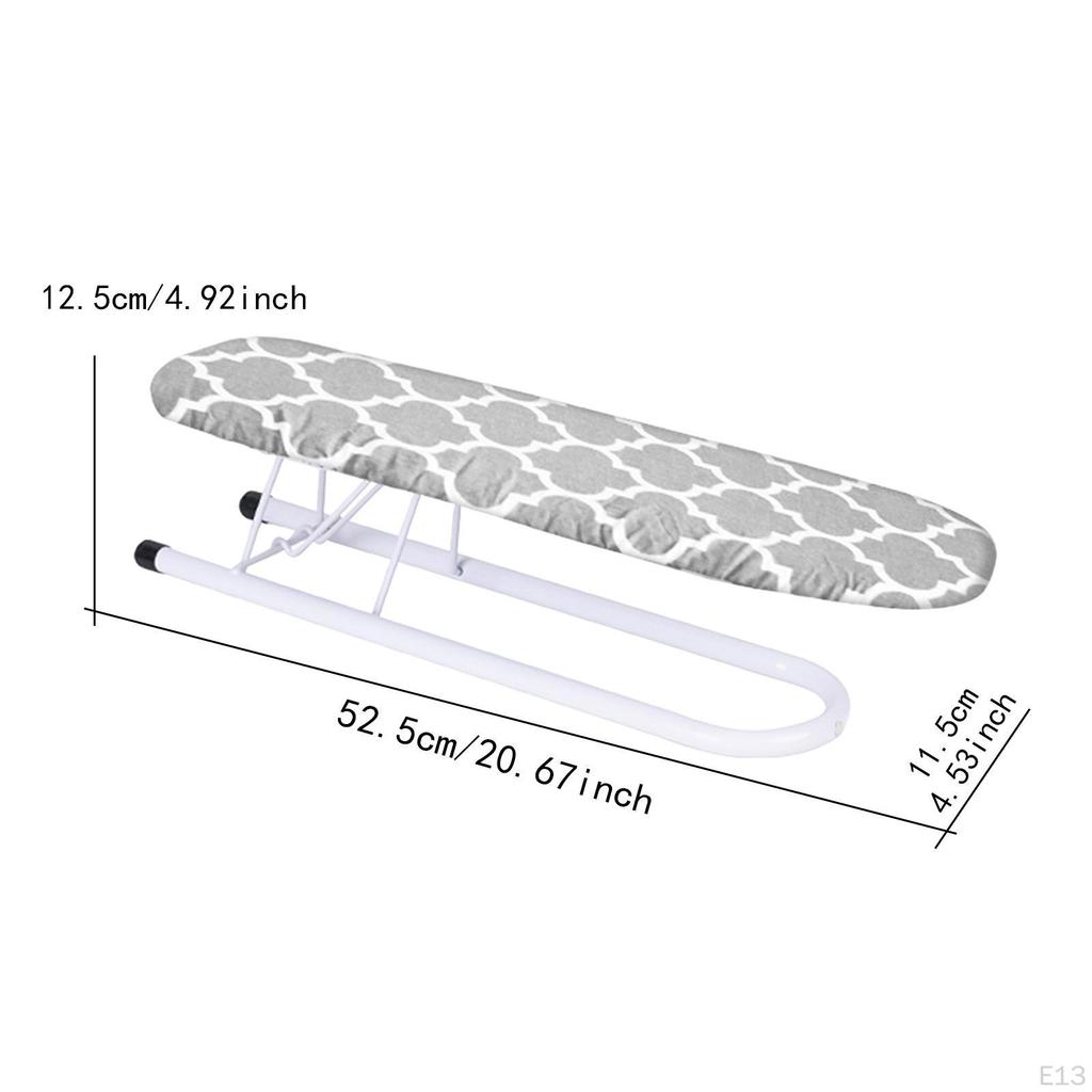 Foldable Ironing Board Portable Compact Stable Tabletop Space Saving