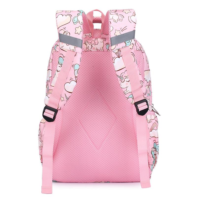 SUNBORLS New Unicorn Cartoon Primary School Bag for Grades 3-6 Backpack Large-capacity Breathable Children's School Bag
