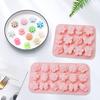 Flower And Leaf Silicone Mold Chocolate Pudding Cake Baking Mold Cake Decoration Reusable DIY Drip Glue Clay Mold
