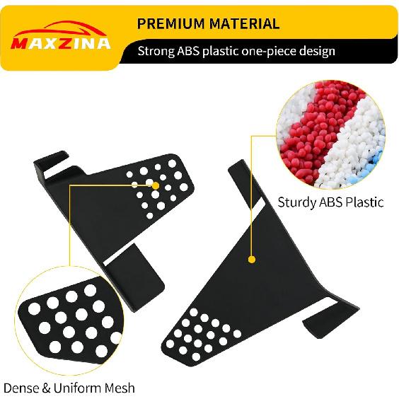 Hood Water Barrier Compatible With -2025 Ford Maverick Hood Water Drain Grille Front Trunk Water Channel Debris Filter Anti Clogging Grid 2PCS For