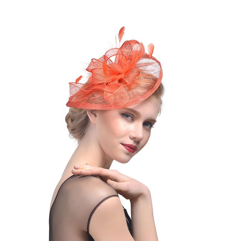 Ethereal Fairytale Silk Flower Feather Headpiece For Women
