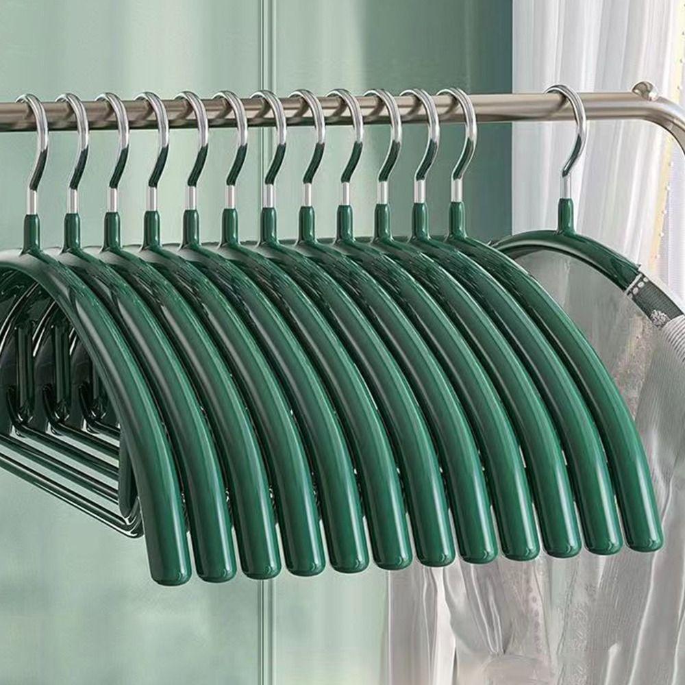 

5pcs Stainless Steel Clothing Organizer Semi-round Closet Storage Hook in Dormitory