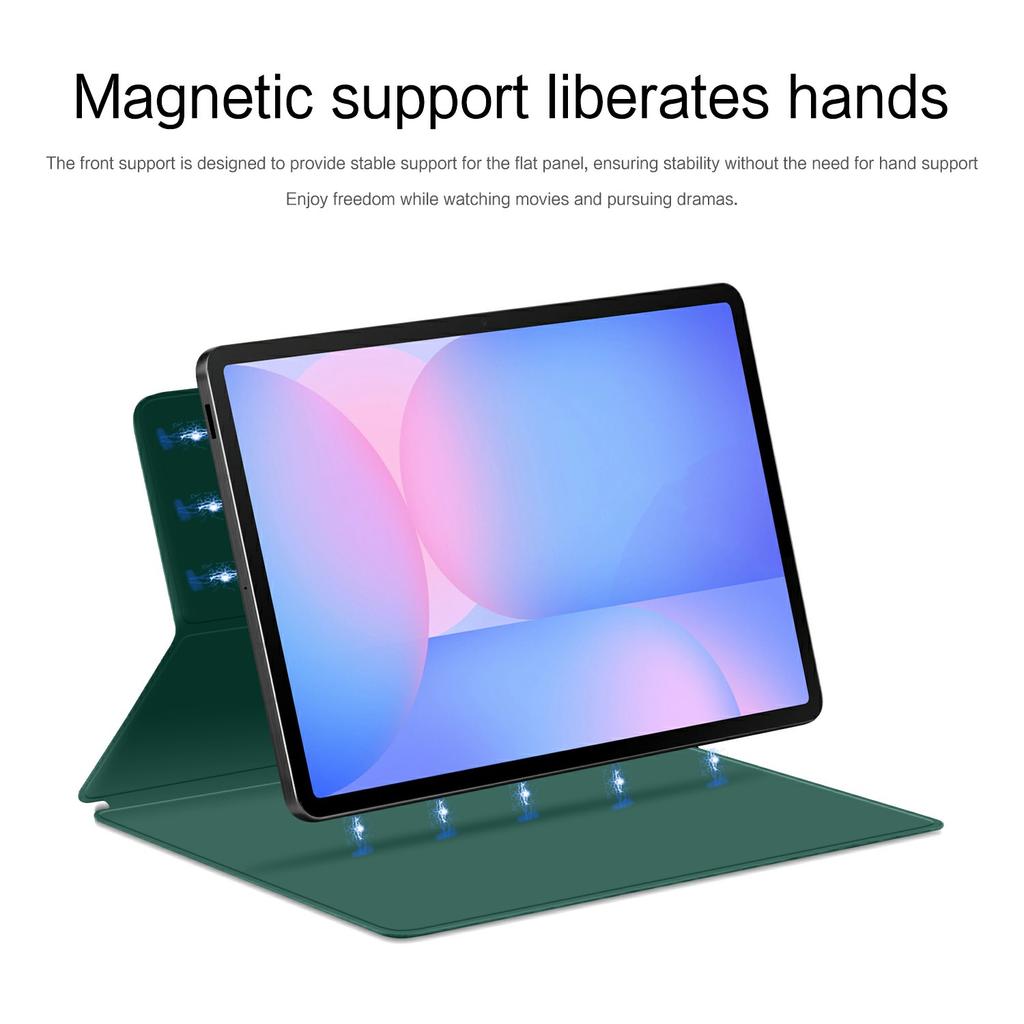 For Samsung Galaxy Tab S10 FE+ Case Stand Magnetic Leather Tablet Cover with Auto Sleep/Wake